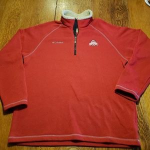 OSU Ohio State Buckeyes COLUMBIA 1/4 zip fleece